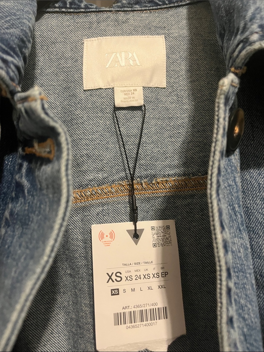 NWT Zara Denim Oversized Jacket - Picture 5 of 7